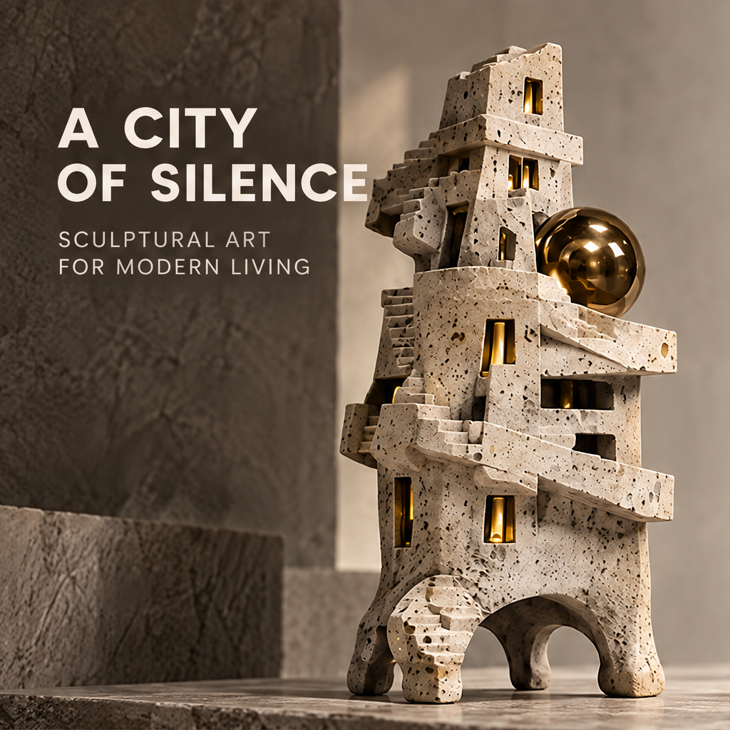 City of Silence sculpture — Art That Transforms a Space, a statement piece with timeless appeal