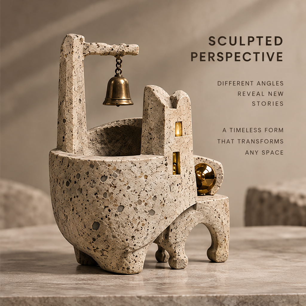 City of Silence — A City of Silence, where art meets stillness, a sculptural piece for a more meaningful space