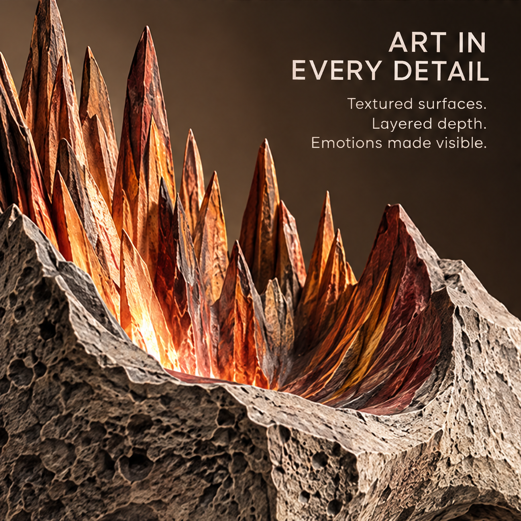 Emotional Landscape — More Than Decor, a statement of taste a reflection of depth transforms any space, living room coffee table scene