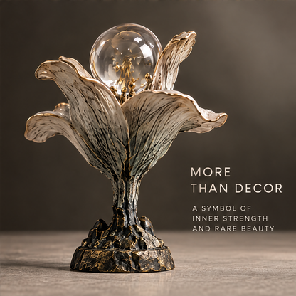 Art in Reverse — More Than Decor, a symbol of inner strength and rare beauty, neutral stone surface scene