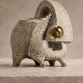 A Silent City Within — A Silent City Within, sculpture for a more meaningful home, arch interior scene