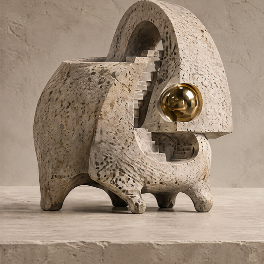 A Silent City Within — A Silent City Within, sculpture for a more meaningful home, arch interior scene